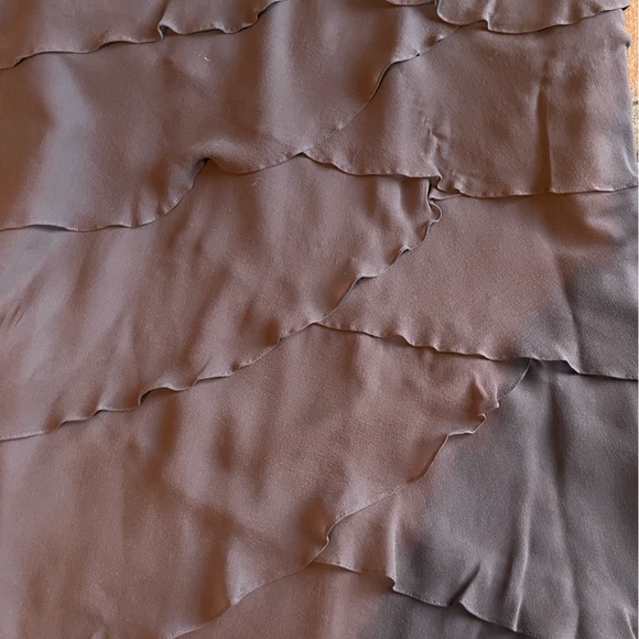 Pure Silk brown gown size 14 - Picture 4 of 9